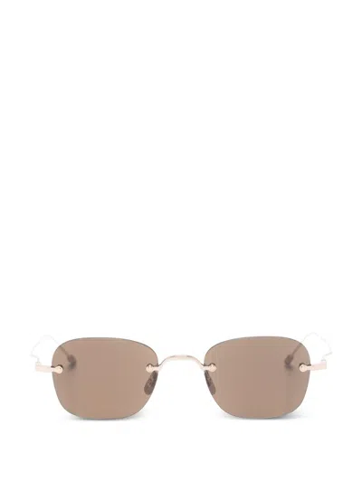 Thom Browne Rimless Square Sunglasses In Silver