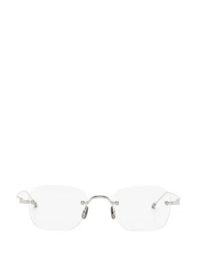 Thom Browne Rimless Square-frame Glasses In Silver