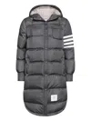 Thom Browne Ripstop 4-bar Parka In Gray