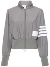 Thom Browne Ripstop Bomber Jacket In Grey