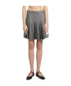 Thom Browne Ripstop Mini Skirt In Nude