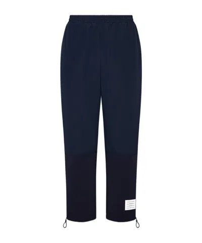 Thom Browne Ripstop Tapered-leg Trousers In Black