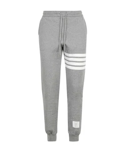 Thom Browne Jogger Trousers 4 Bar In Grey