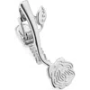 Thom Browne Rose Icon Tie Bar In Silver