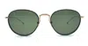 Thom Browne Round - Gold / Blu Sunglasses In Gold