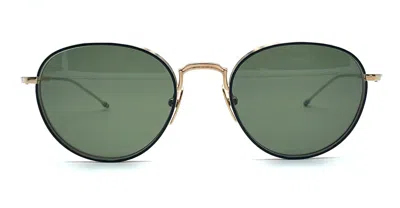 Thom Browne Round - Gold / Blu Sunglasses
