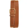 Thom Browne Round Buckle Leather Belt