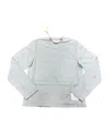 Thom Browne Round Collar And Long-sleeved T-shirt In White