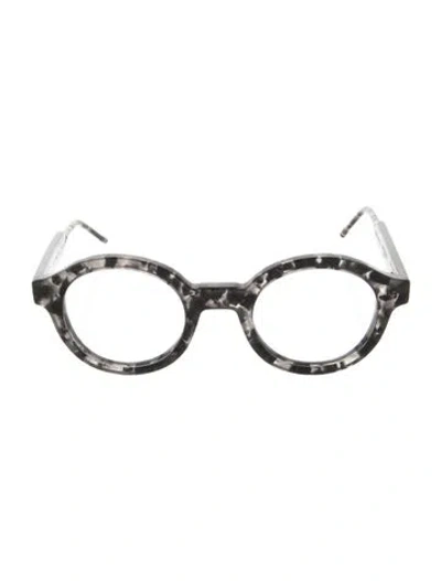 Pre-owned Thom Browne Round Eyeglasses In Grey