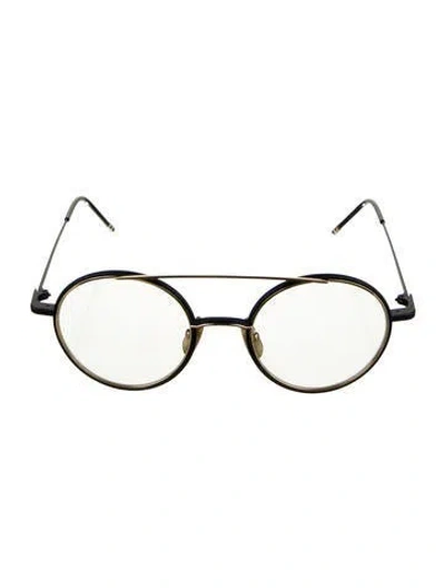 Pre-owned Thom Browne Round Eyeglasses W/ Tags In Black