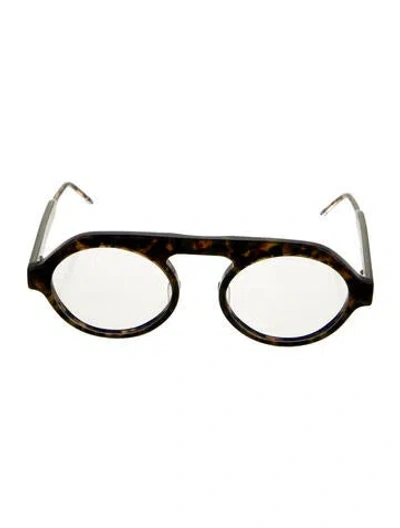 Pre-owned Thom Browne Round Eyeglasses W/ Tags In Brown