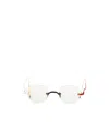 Thom Browne Round Flat Mirror In White
