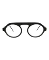 Thom Browne Round-frame Acetate Optical Frames In Black