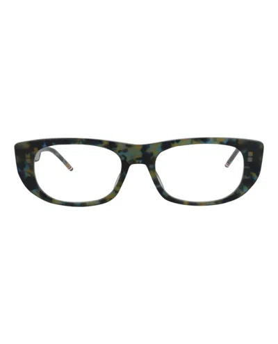 Thom Browne Round-frame Acetate Optical Frames In Green