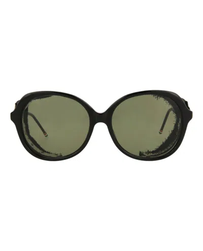 Thom Browne Round-frame Acetate Sunglasses In Green