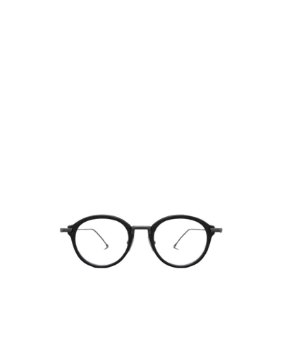 Thom Browne Round Frame Flat Mirror In Black