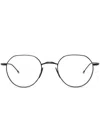 Thom Browne Round-frame Glasses In Black