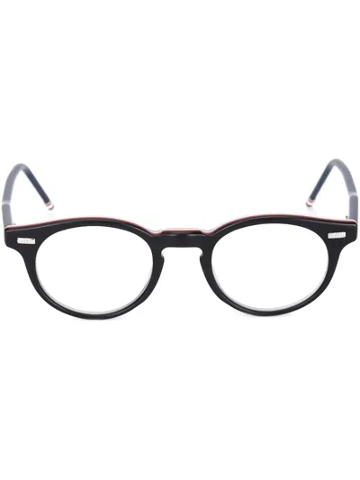 Thom Browne Round Frame Glasses In Blue