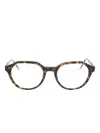 Thom Browne Round-frame Glasses In Brown