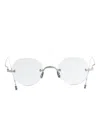 Thom Browne Round-frame Glasses In Gray