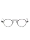 Thom Browne Round-frame Glasses In Grey