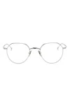 Thom Browne Round-frame Glasses In Grey