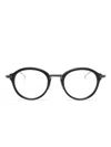 Thom Browne Round-frame Glasses In Grey
