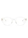 Thom Browne Round-frame Glasses In White