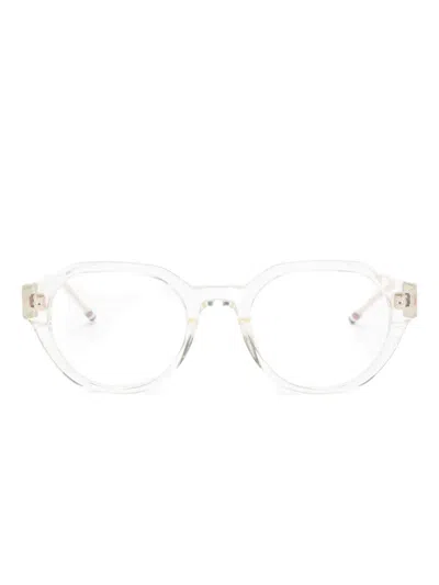 Thom Browne Round-frame Glasses In Neutral