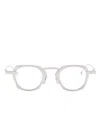 Thom Browne Round-frame Glasses In Silver