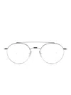 Thom Browne Round-frame Glasses In Metallic