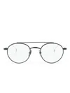 Thom Browne Round-frame Glasses In Silver