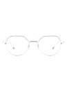 Thom Browne Round-frame Glasses In White