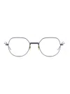 Thom Browne Round-frame Metal Glasses In White