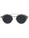 Thom Browne Round-frame Side-shields Sunglasses In Grau