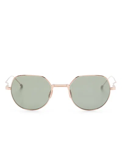 Thom Browne Round-frame Sunglasses In Green