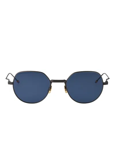 Thom Browne Round-frame Sunglasses In Blue