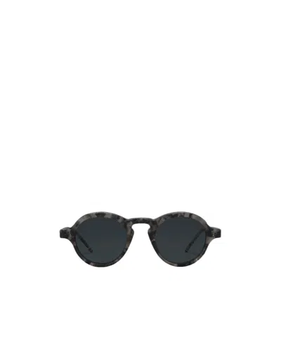 Thom Browne Round Frame Sunglasses In Black