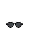 Thom Browne Round-frame Sunglasses In Black