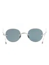 Thom Browne Round-frame Sunglasses In Blue