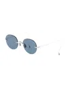 Thom Browne Round Frame Sunglasses In Blue