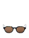 Thom Browne Round Frame Sunglasses In Blue