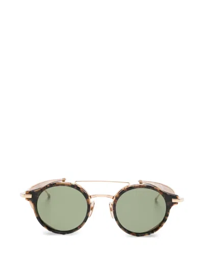 Thom Browne Round-frame Sunglasses In Blue