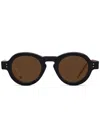 Thom Browne Round-frame Sunglasses In Blue