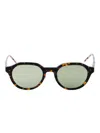 Thom Browne Round-frame Sunglasses In Brown