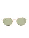 Thom Browne Round-frame Sunglasses In Gold