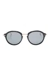 Thom Browne Round-frame Sunglasses In Blue