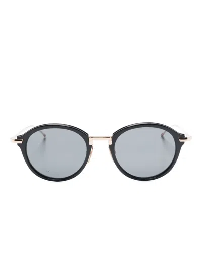 Thom Browne Round-frame Sunglasses In Blue