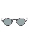 Thom Browne Round-frame Sunglasses In Grey