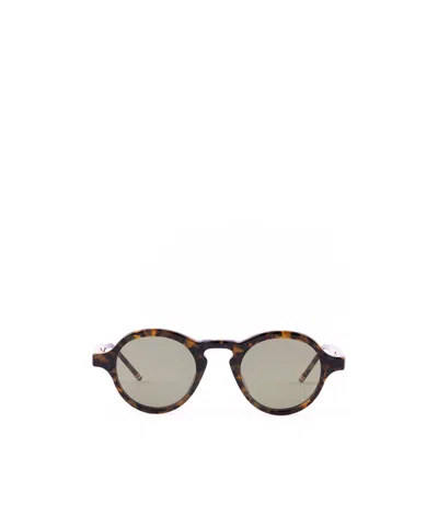 Thom Browne Round Frame Sunglasses In Nude